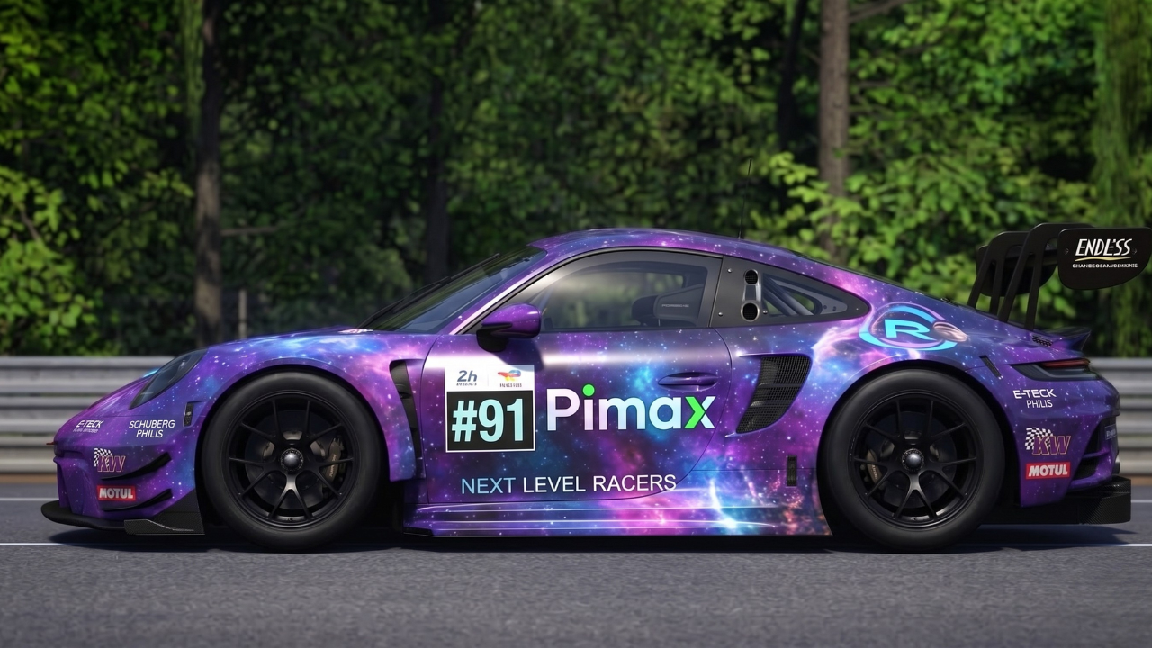 NLSG Porsche 911 GT3 Cup Pimax livery car number 91