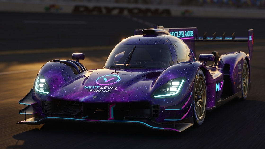 Next Level Racers LMDh hypercar galaxy livery