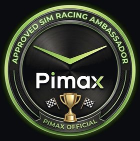 Pimax Approved Sim Racing Ambassador badge