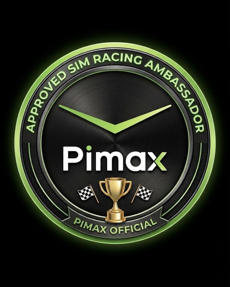 Approved Pimax Sim Racing Ambassador badge