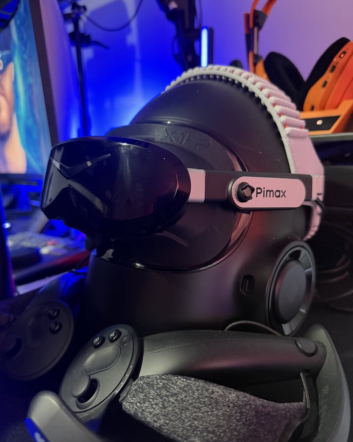 Studio Form X1-P comfort mod fitted to a Pimax Dream Air headset